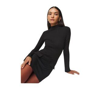 NWT Reformation Atlas Dress in Black Size Small